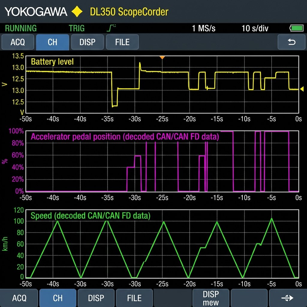 CAN/CAN FD, LIN and SENT monitoring waveforms